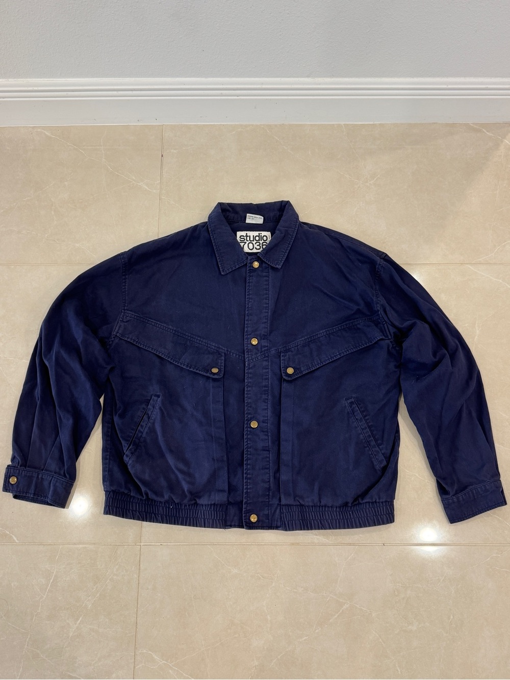 VTG 80s Navy Workwear Jacket Studio 7036 by Philippe Monet